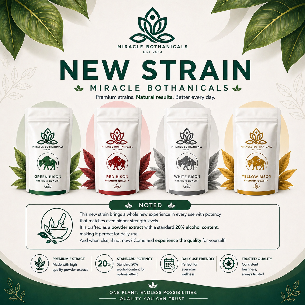 Miracle Botanicals Bison Strain — exclusive new blend
